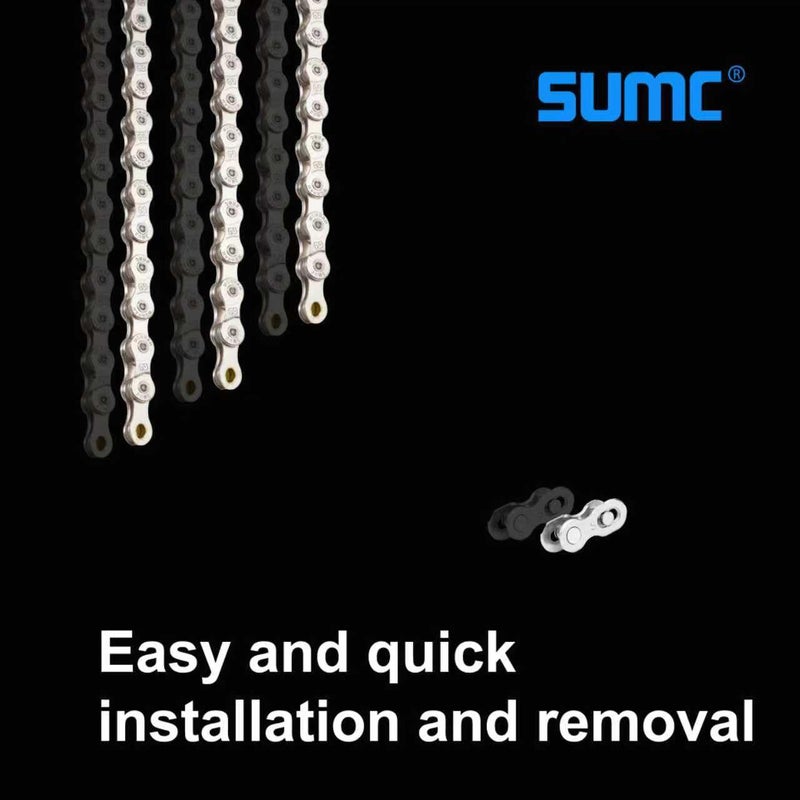 CUEQQY Ebike Chain, High Tensile Strength Chain 6/7/8 - Speed - Quick Buckle - 136 Links - Dark Silver - Image 5